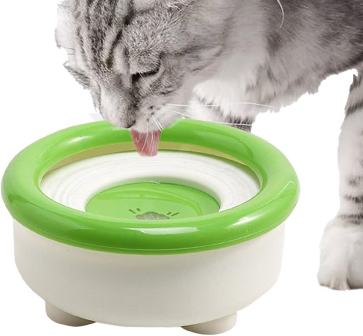 Slow Water Bowl - Anti-morsen drinkbak - Netjes drinken - Drijvende waterniveauregeling - 1500 ml - Enkele attribuut