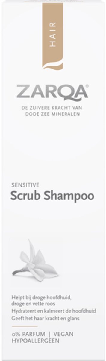 Zarqa Sensitive Scrub Shampoo - 6 x 200 ml - Voordeelverpakking