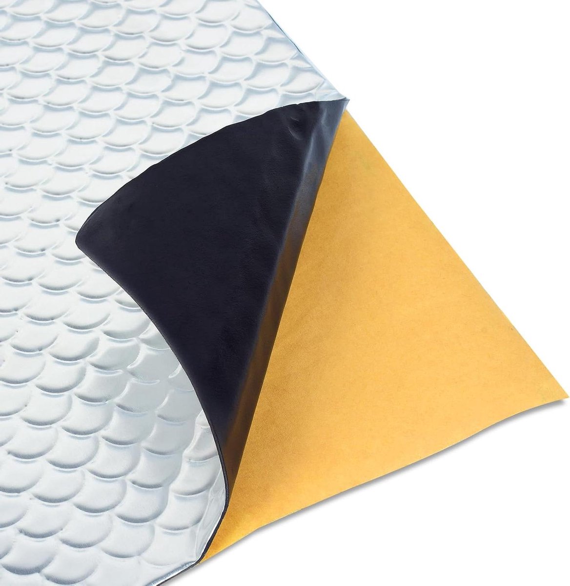 Geluidsisolatie Mat - Isolatiemat Auto - Geluidsdemping Auto - Zelfklevend Aluminiumbutyl - 40 x 500 cm - Zilver