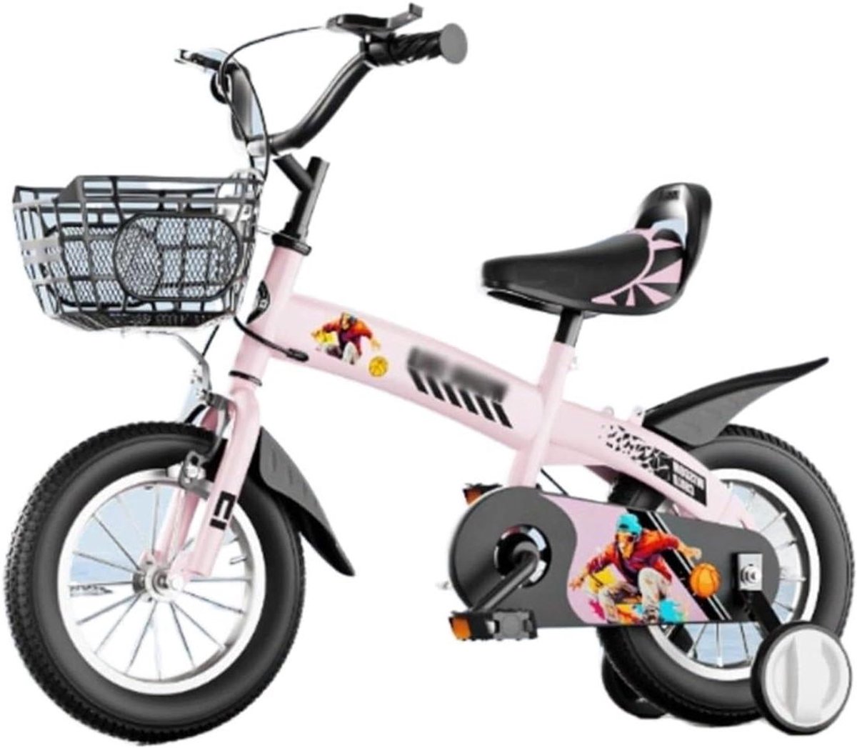 Kinderfiets - Loopfiets - Leren Fietsen - Dubbele Remmen - 18 inch - Roze