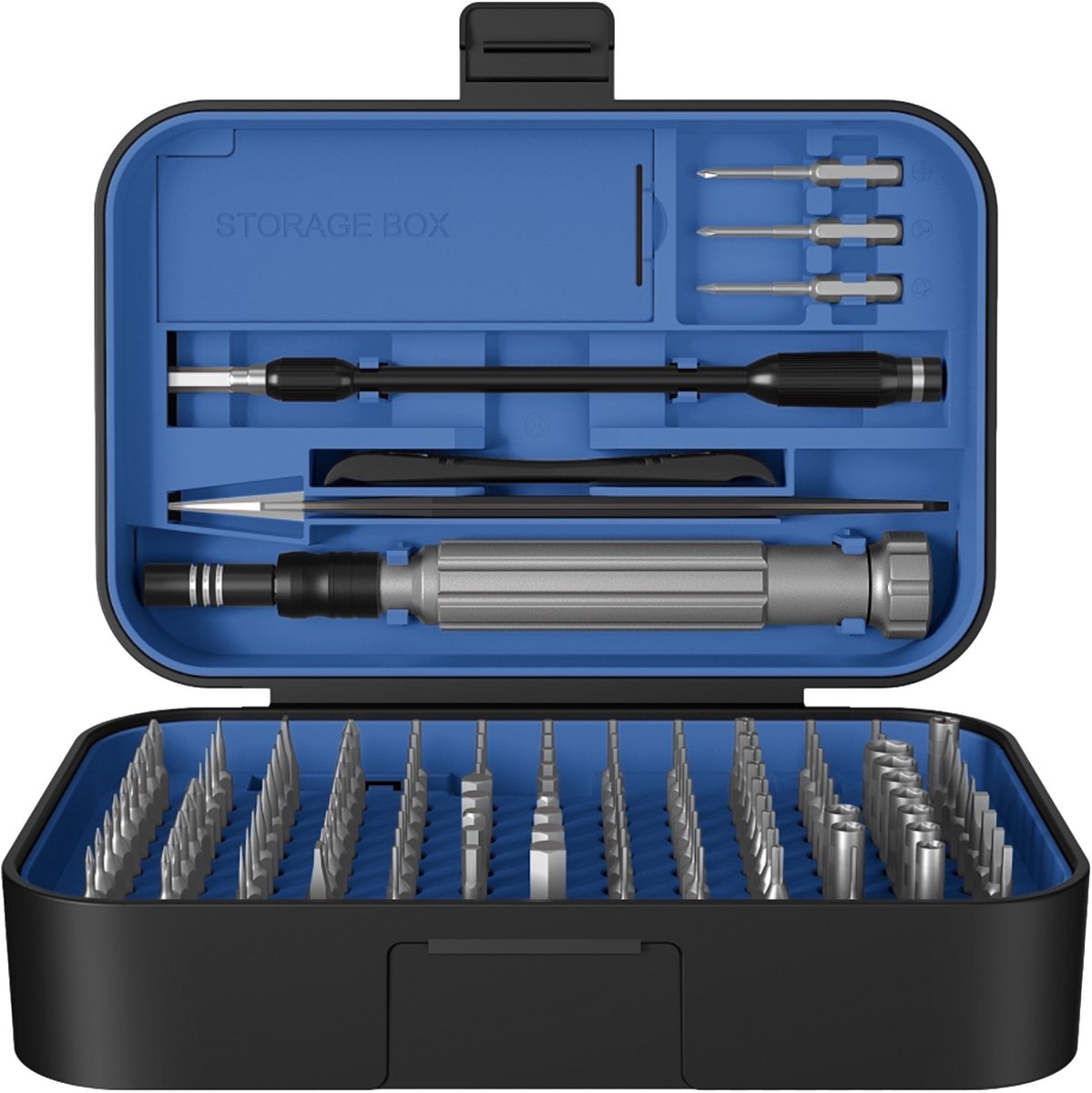 PCW08I Precision Screwdriver Set 130pcs – Precisie Schroevendraaierset voor Smartphone en Computer Reparatie