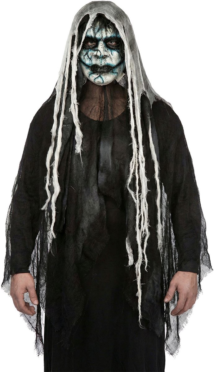 Horror Zombie Masker met Kap en Sluier - Halloween