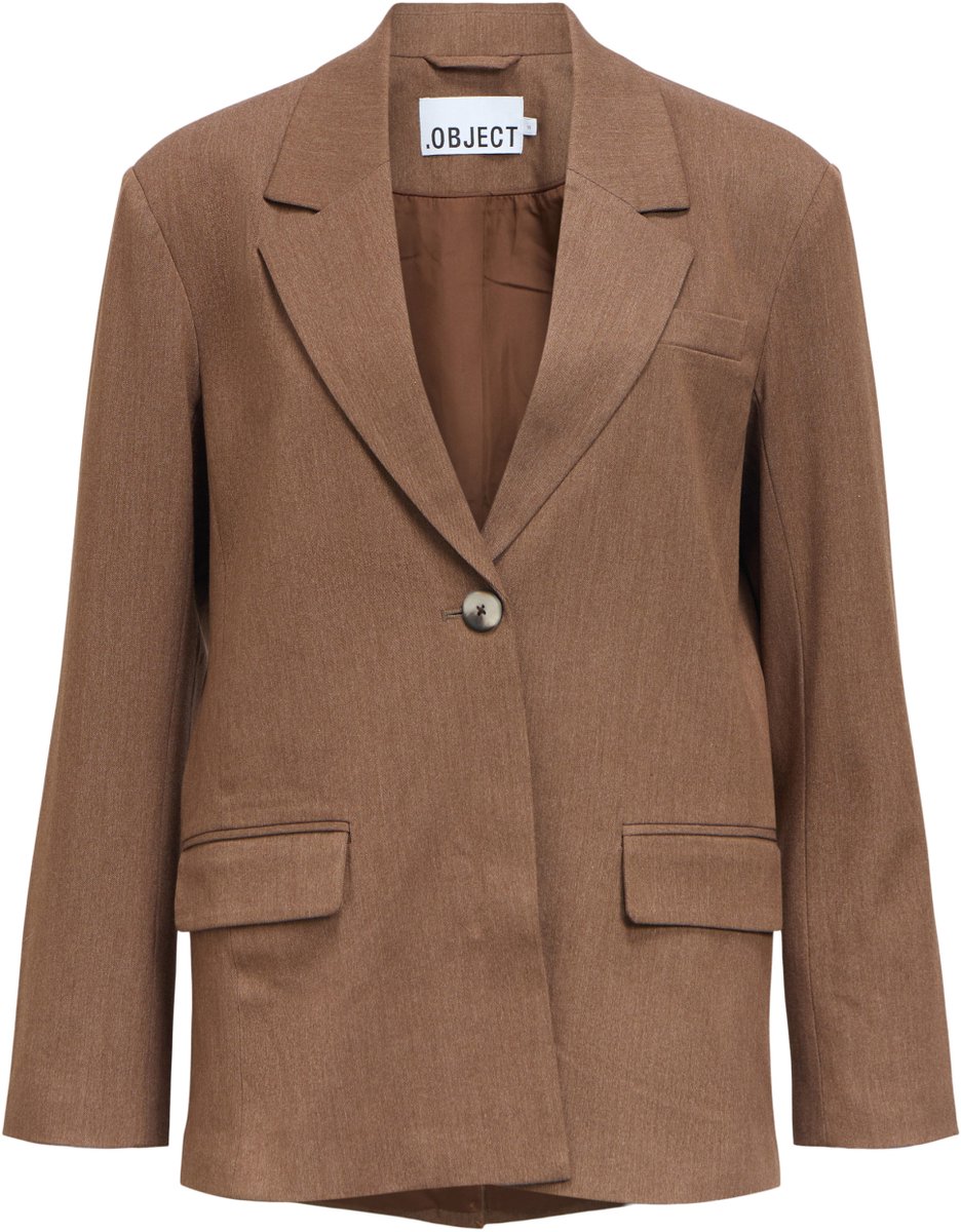 Object Objlisa Lo Blazer Noos Blazers Dames - Bruin - Maat 36