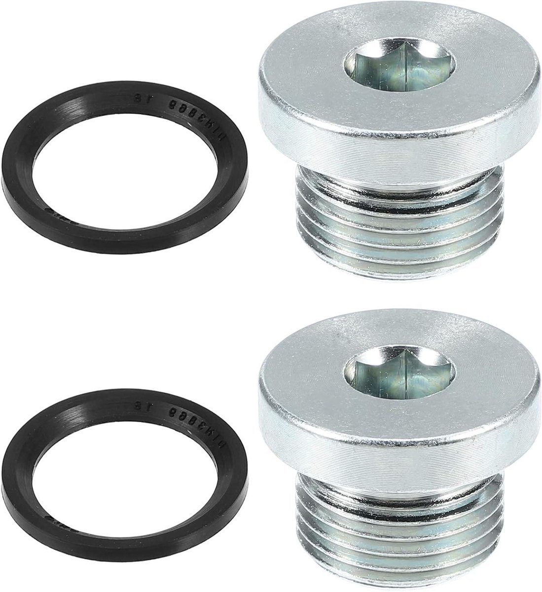 Dailygoods- Afvoerplug Staal M18x1.5 - Motorolie Afvoerplug - Zilverkleurig - Voor BMW - Eenvoudige Installatie - Goede Afdichting - Olieplug