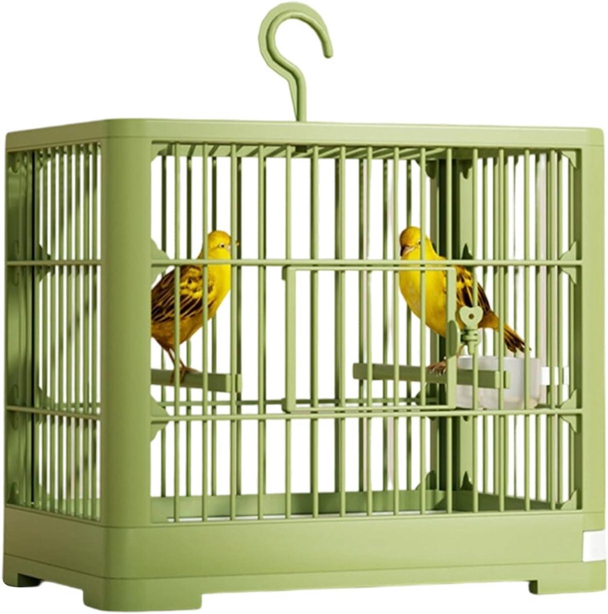 Vogelkooi met Dienblad - Kooi voor Vogels - Actieve Vogelomgeving - 360 Graden Ademend