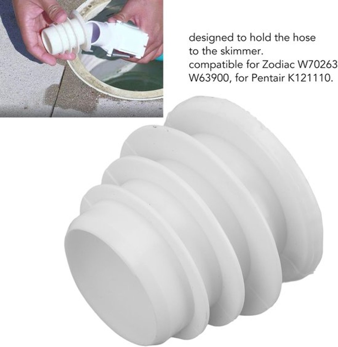 Zwembadstofzuiger Adapter met Kegelmanchet voor Compatibiliteit