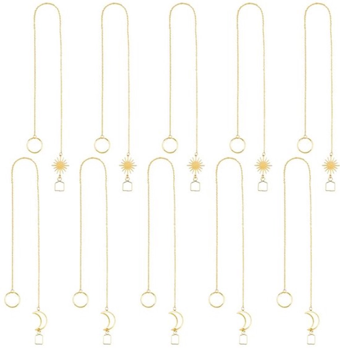 Set van 10 Suncatchers Kettingen voor Vensterdecoratie