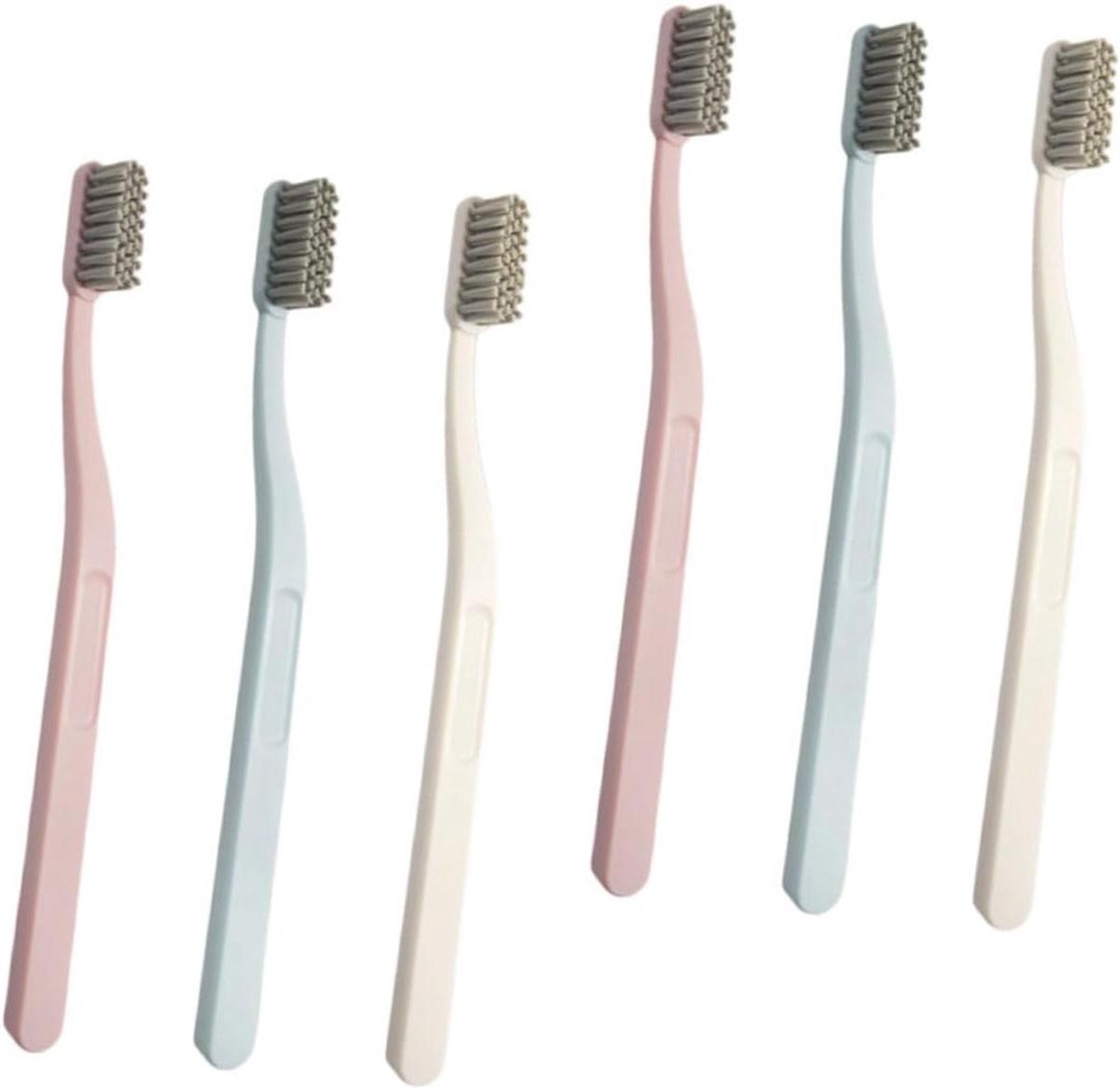 Nylon Tandenborstels - Reis Tandenborstels - Mondverzorging - Harde Borstelharen - 19 cm - Diverse Kleuren