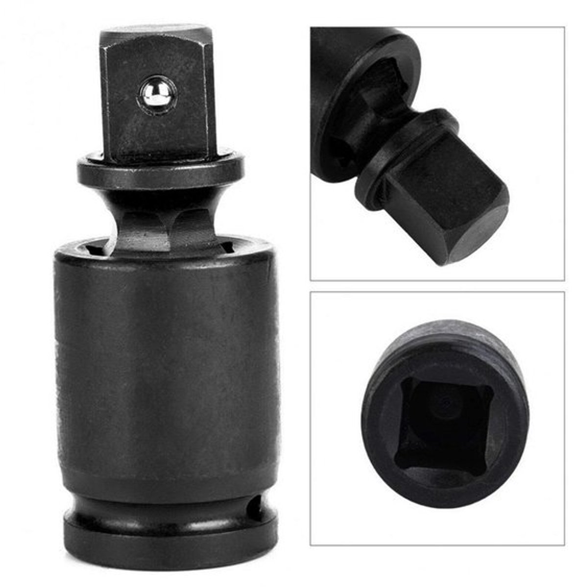 Universele Joint Socket - 360° Drive Socket Adapter - Zwart - Voor pneumatisch en elektrisch gebruik - Duurzaam en flexibel