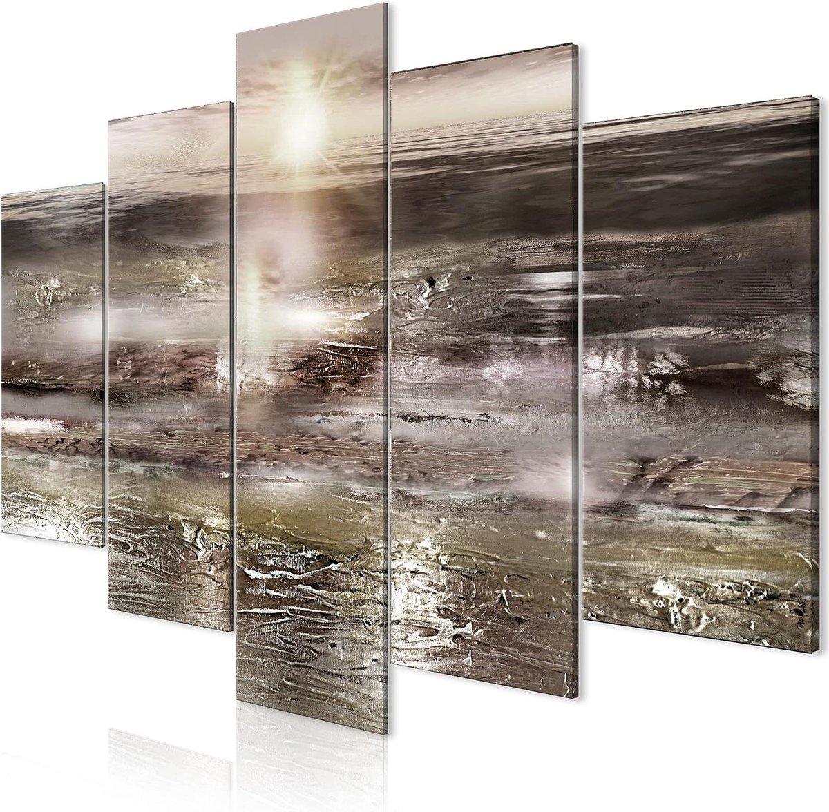 Akoestisch Schilderij - Geluidsabsorberend Kunst - Ruimte Verbeteren - Hoge Kwaliteit Canvas - 200x100 cm - Abstract