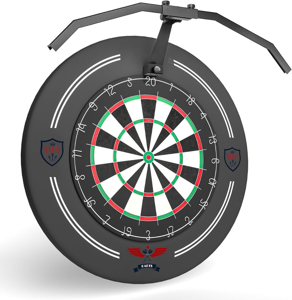 Lìon® Dartbord Verlichting - Professionele Verlichting voor Dartbord - Dart Bord Verlichting - Zwart - 63cm x 63cm x 16cm