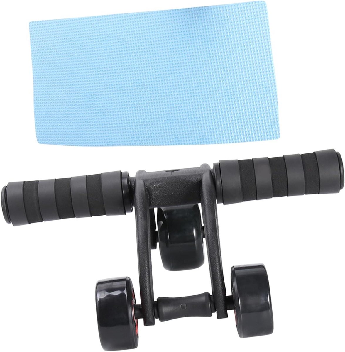 Buikspierwiel Oefening Roller - Ab Roller Fitnesswiel - Core Training - Anti-slip Handvat Ontwerp - 30x22cm - Zwart