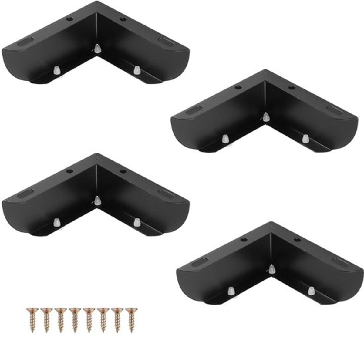 Meubelpoten 60 mm - Set van 4 - Bankpoten - Tafelpoten - Kastpoten - Driehoekige structuur - Duurzaam ijzer
