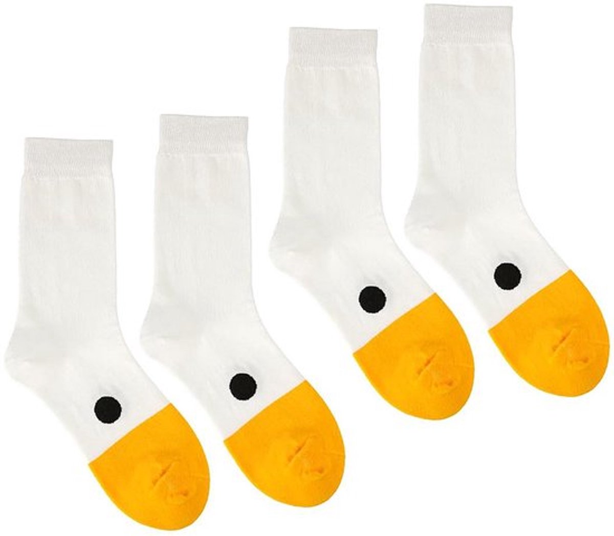 Ganzensokken Uniseks - 2 Paar - Grappig Dieren Design - Katoenen Sokken - Casual Geschenken - Innovatief ganzenhoofd-design
