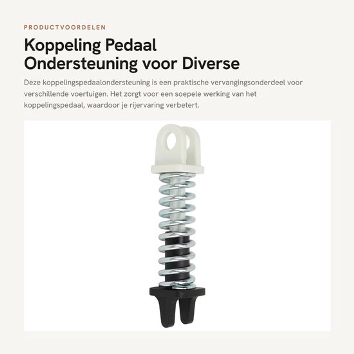 Terugkoppeling Pedaal Vervanging OE-nummers 7701208109 - Ondersteuning - Eenvoudige Installatie - Veelzijdige Compatibiliteit - Geschikt voor Vivaro/Trafic/Primastar - Schokbestendig - Koppelingsveer