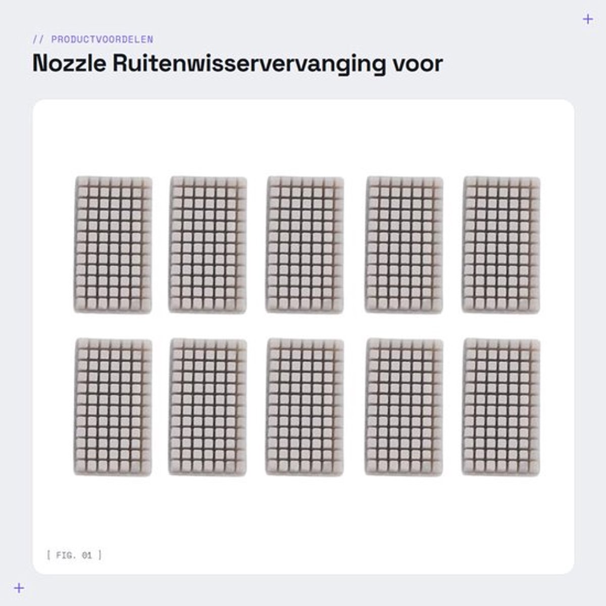 Nozzle Ruitenwisservervanging - Siliconen Borstel 27x15x4.7mm - Efficiënte Reiniging - Verlengde Levensduur - Vermindert Afdrukproblemen - Geschikt voor Diverse Materialen - 3D-printeraccessoire