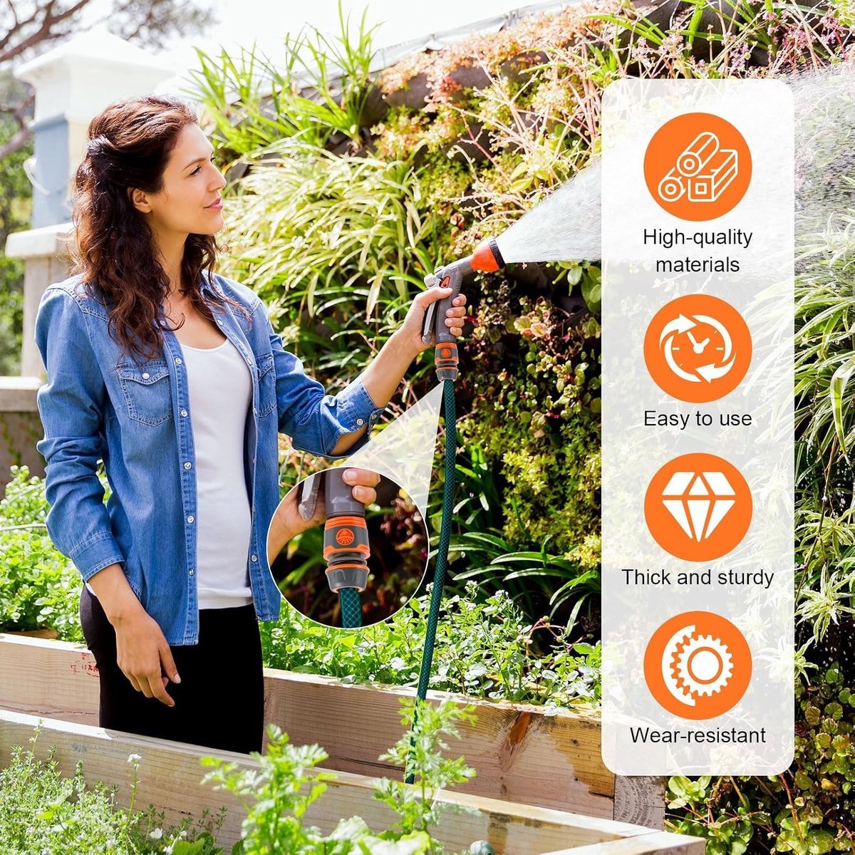 Hose Coupling Set van 20 Stuks voor 1/2 Inch Tuinslangen, Inclusief Slangkoppelingen en Connectoren voor Tuinonderhoud en Besproeiing – foto 6