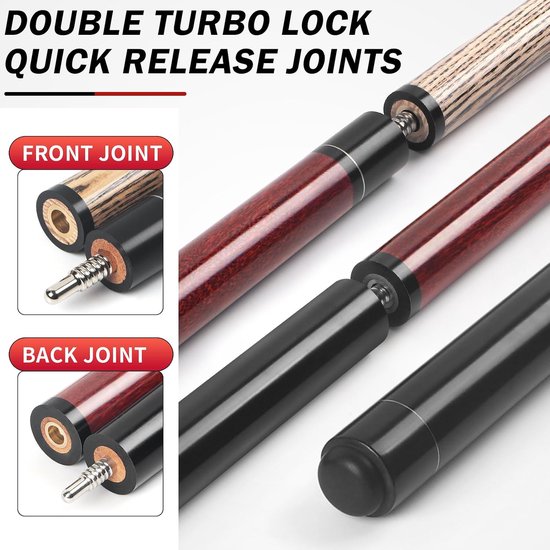 Pool Keu - Break Jump Keu - Krachtige Breaks - 2-in-1 Functie - 1455 cm - Niet gespecificeerd — afbeelding 4