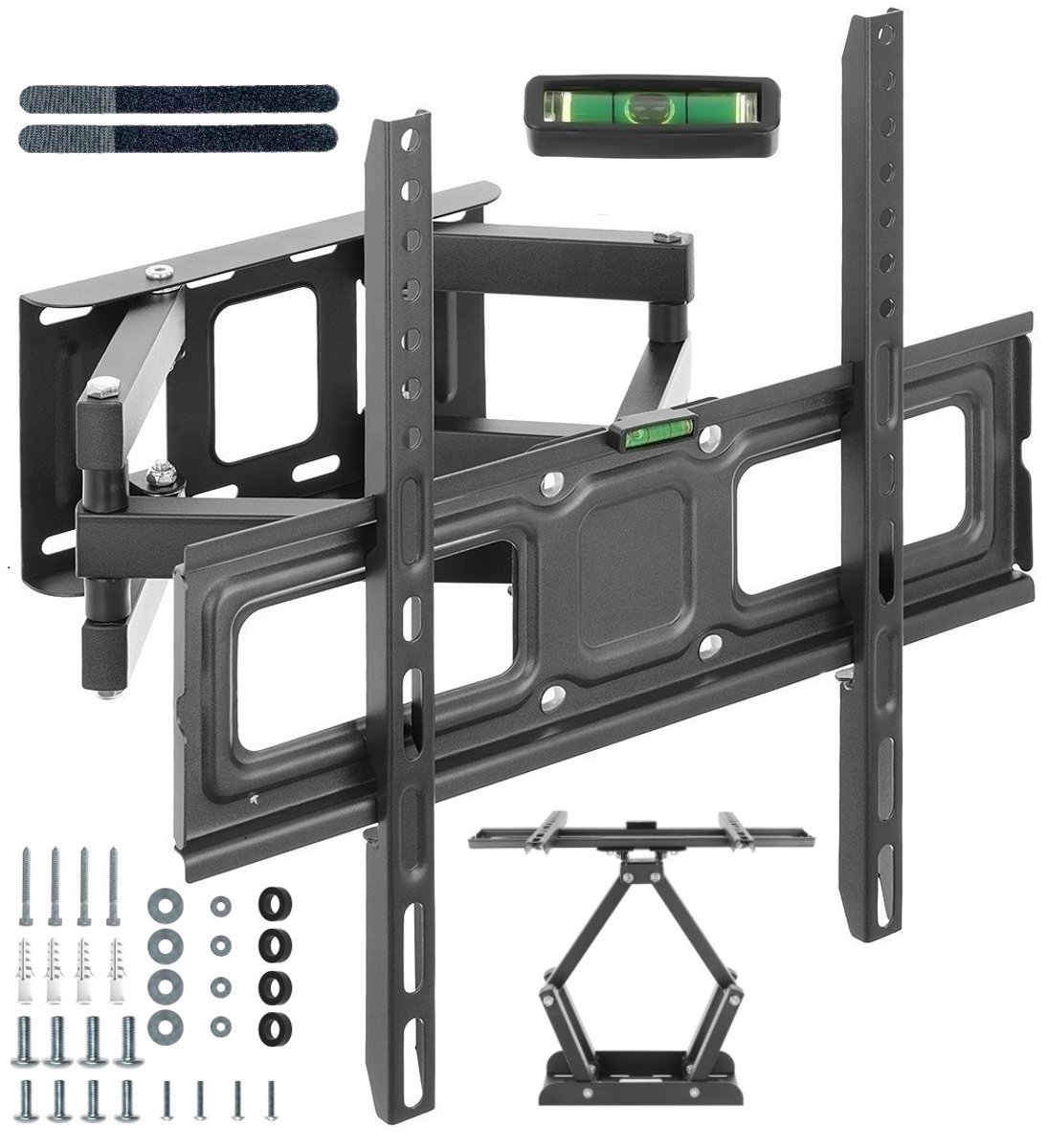 Universele TV Muurbeugel 25-70 inch, Draaibaar en Kantelbaar, Max 50kg