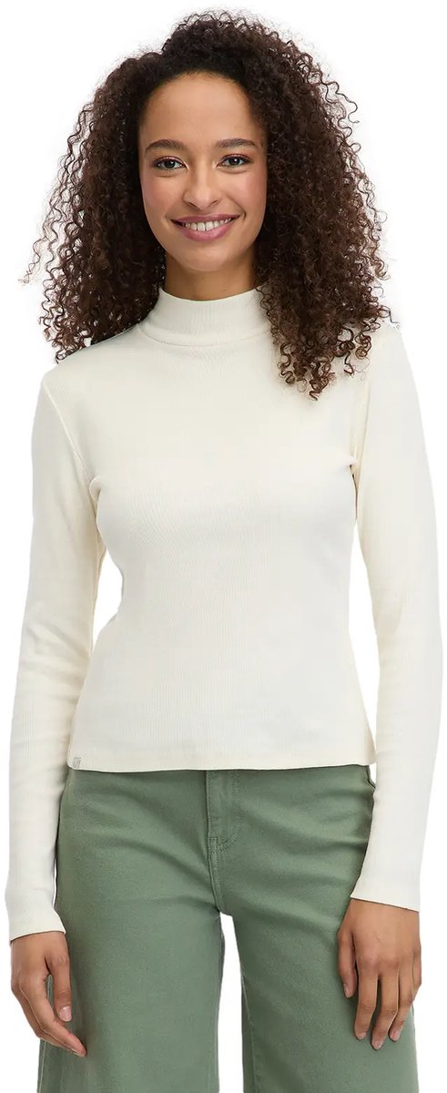 Dames-T-shirt met lange mouwen Ragwear Janelle Creme