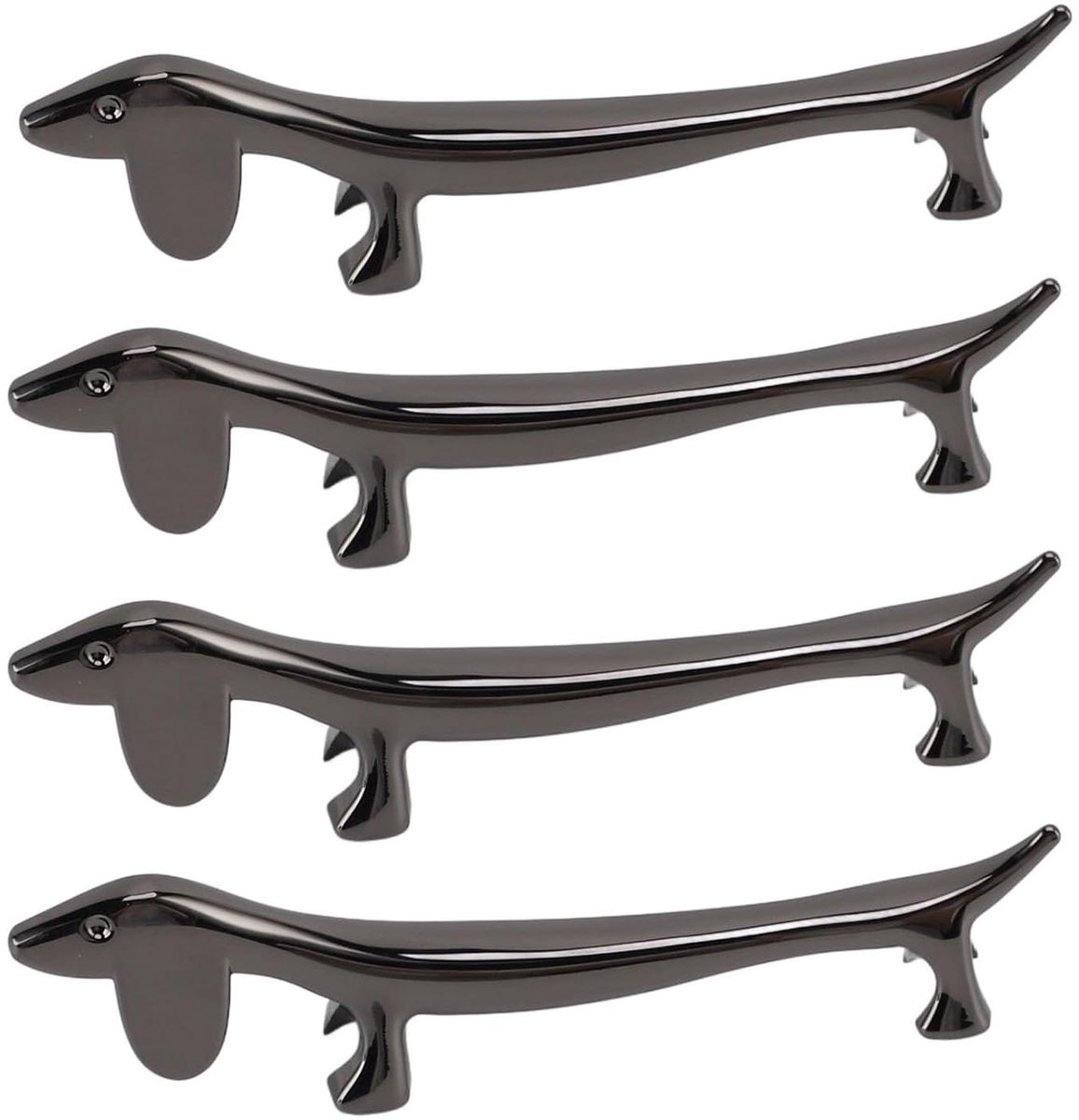 Eetstokjes Houder - Lepel Rest Vorken Houder - Hygiënisch Eten - Glad Gepolijst Oppervlak - 9 x 2.5 cm - Zilverkleurig
