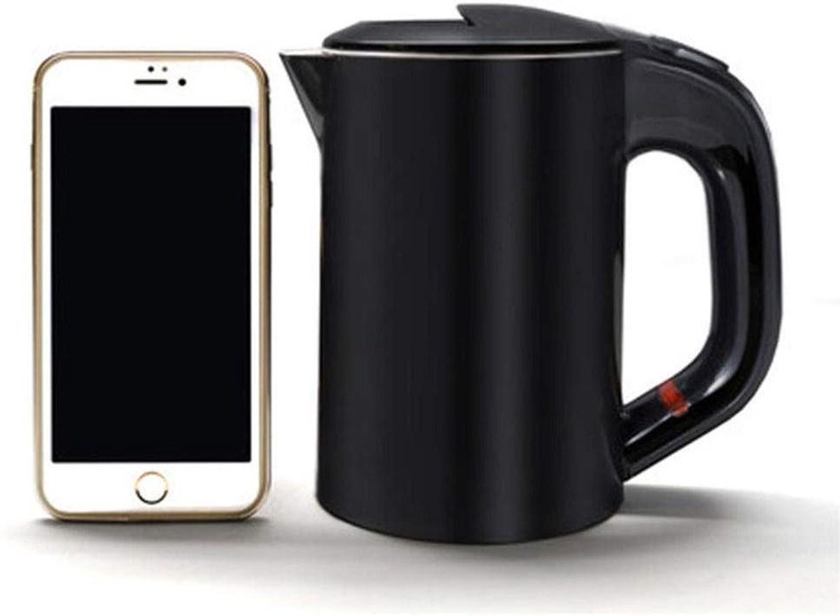 Draagbare Waterkoker - Mini Waterkoker - Koffie en Thee - Dubbel Geïsoleerd - Kleine Capaciteit - Rood