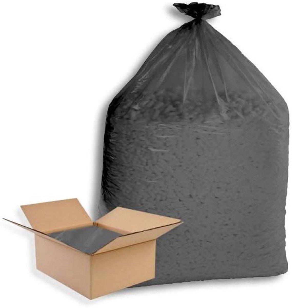 Vuilniszakken - Afvalzakken Prullenbak - Afval Opruimen - Extra Sterke Folie - 150 Liter 90x120cm - Grijs