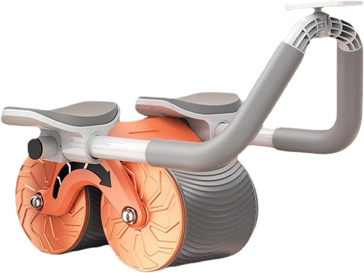 Buikwiel Ab Roller - Buikspierwiel Core Trainer - Buikspieren Trainen - Met Elleboogsteun - Niet gespecificeerd - Zwart