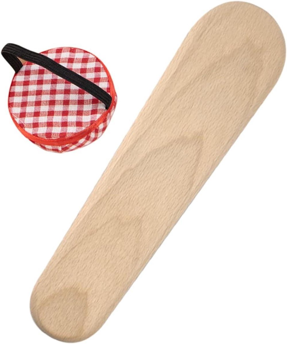Houten Naaigereedschap - Kleermakersklepel Naaipres - Strijken van Stoffen - Gladde Afgeronde Randen - 24 x 6 x 4 cm