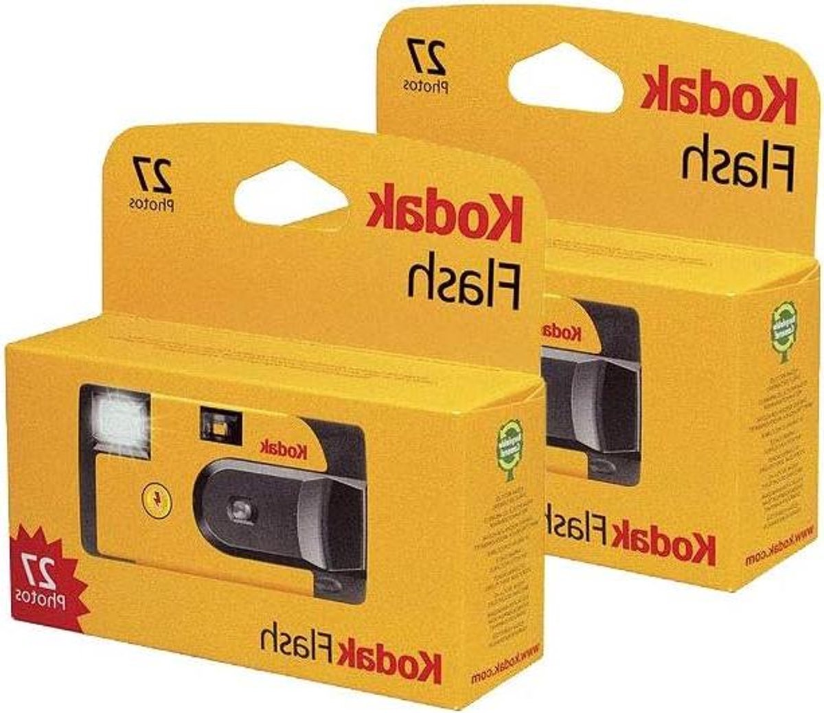 Wegwerpcamera met Flitser - Eenmalige Camera - Feestjes Fotograferen - Automatische Belichting - 2 stuks - Niet gespecificeerd