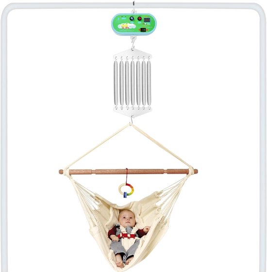 Elektrische Wieg Controller - Babyschommel Motor - Baby Kalmeren - 7-Veer Systeem - Tot 20 kg - Zilver en Groen — afbeelding 5
