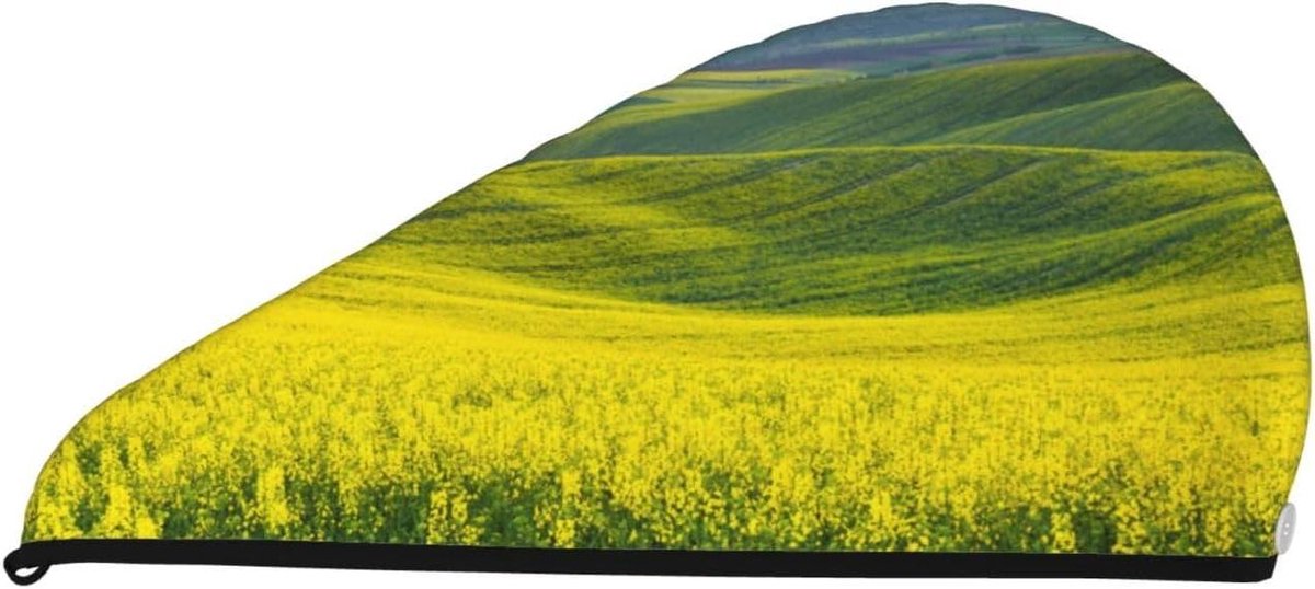 Droog Haar Cap - Haar Handdoek Tulband - Haar Drogen - Snel Absorberend Koraalfluweel - Eén Maat - Zwart
