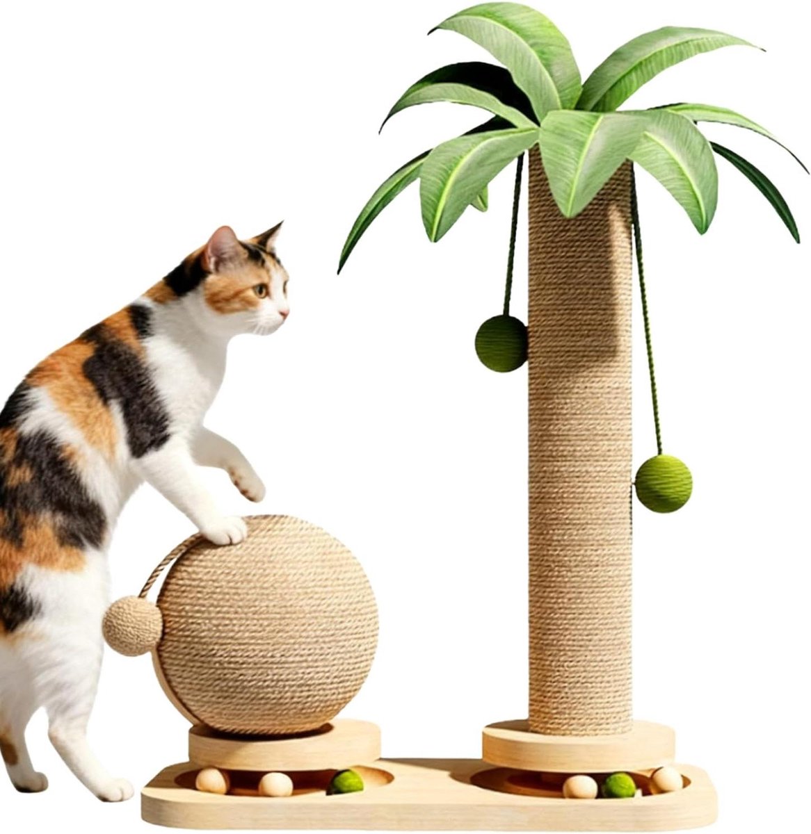 Kattenboom - Krabpaal - Katten Spelen - Compact Vertical Design - 30x20x25 cm - Niet gespecificeerd