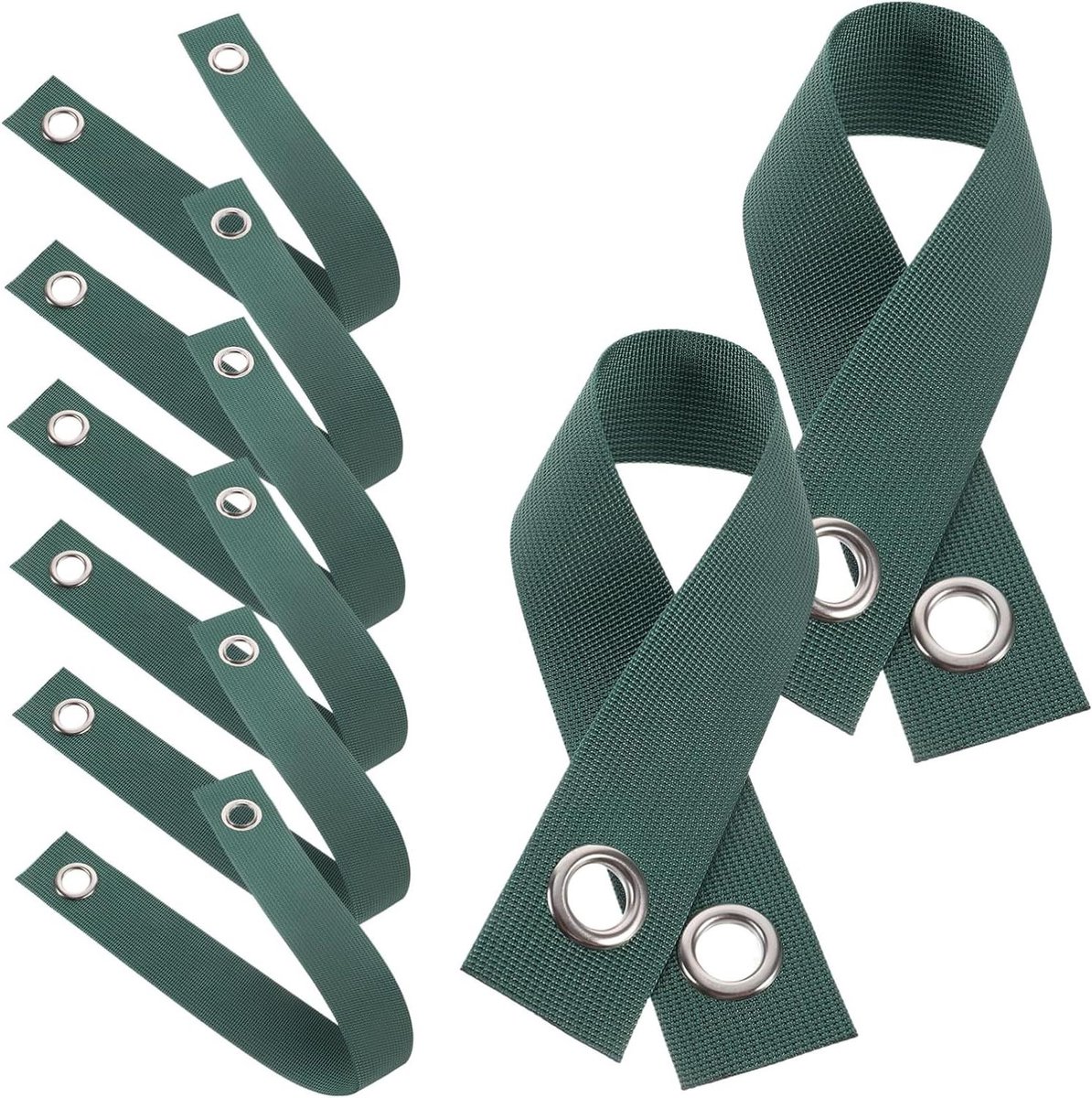 Boomsteunbanden Nylon - Boomriemen Struiken - Boom Stabiliseren - Weerbestendig Ontwerp - 20.5 cm - Groen