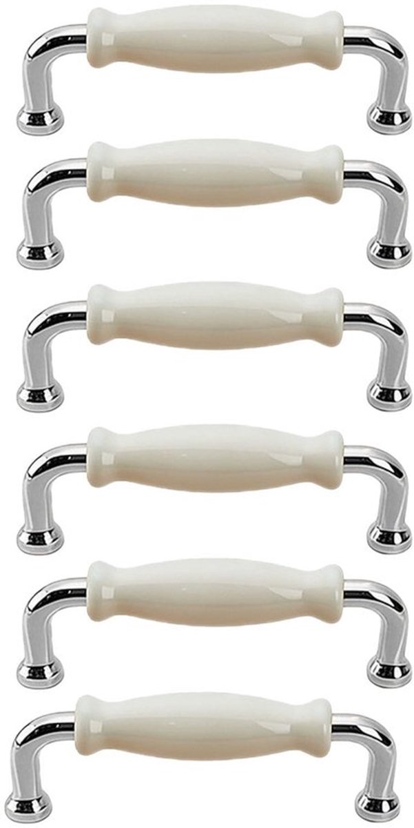 Kasthandvat 6 Stuks - Keramisch/Zinklegering - Minimalistische Stijl - Deurgrepen - Keuken/Badkamer - Hoogwaardige Afwerking - Deurgreep