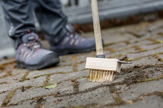 Voegenborstel Staal - Onkruidborstel Bezem - Terras Reinigen - Metalen Borstelharen - 1 stuk - Goud — afbeelding 5