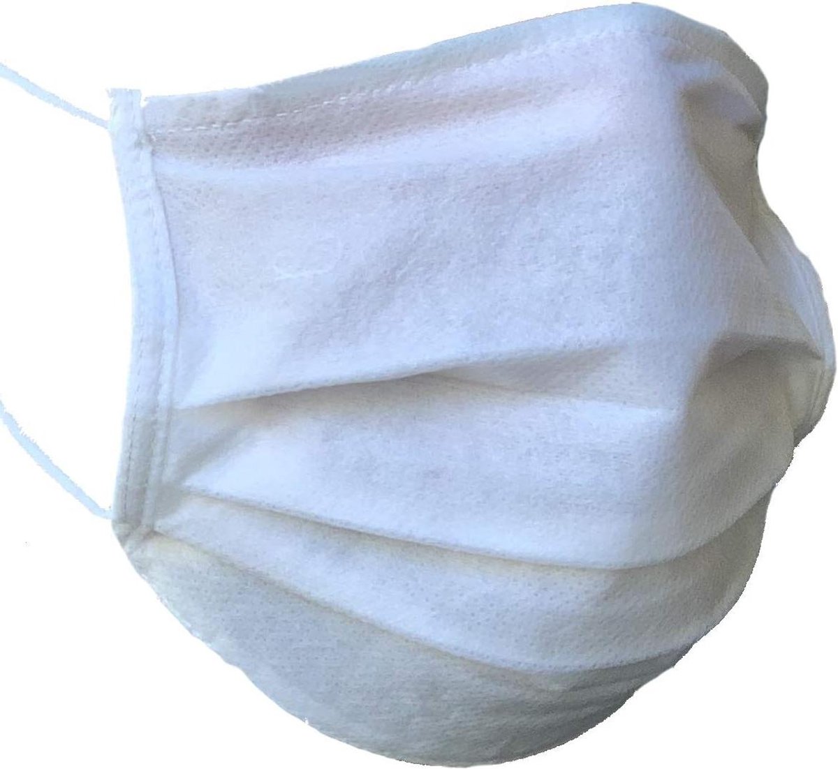 Stofmasker Tweelaags - Herbruikbaar Mondkapje - Dagelijks Gebruik - Met Neusbeugel - 100 Stuks - Wit