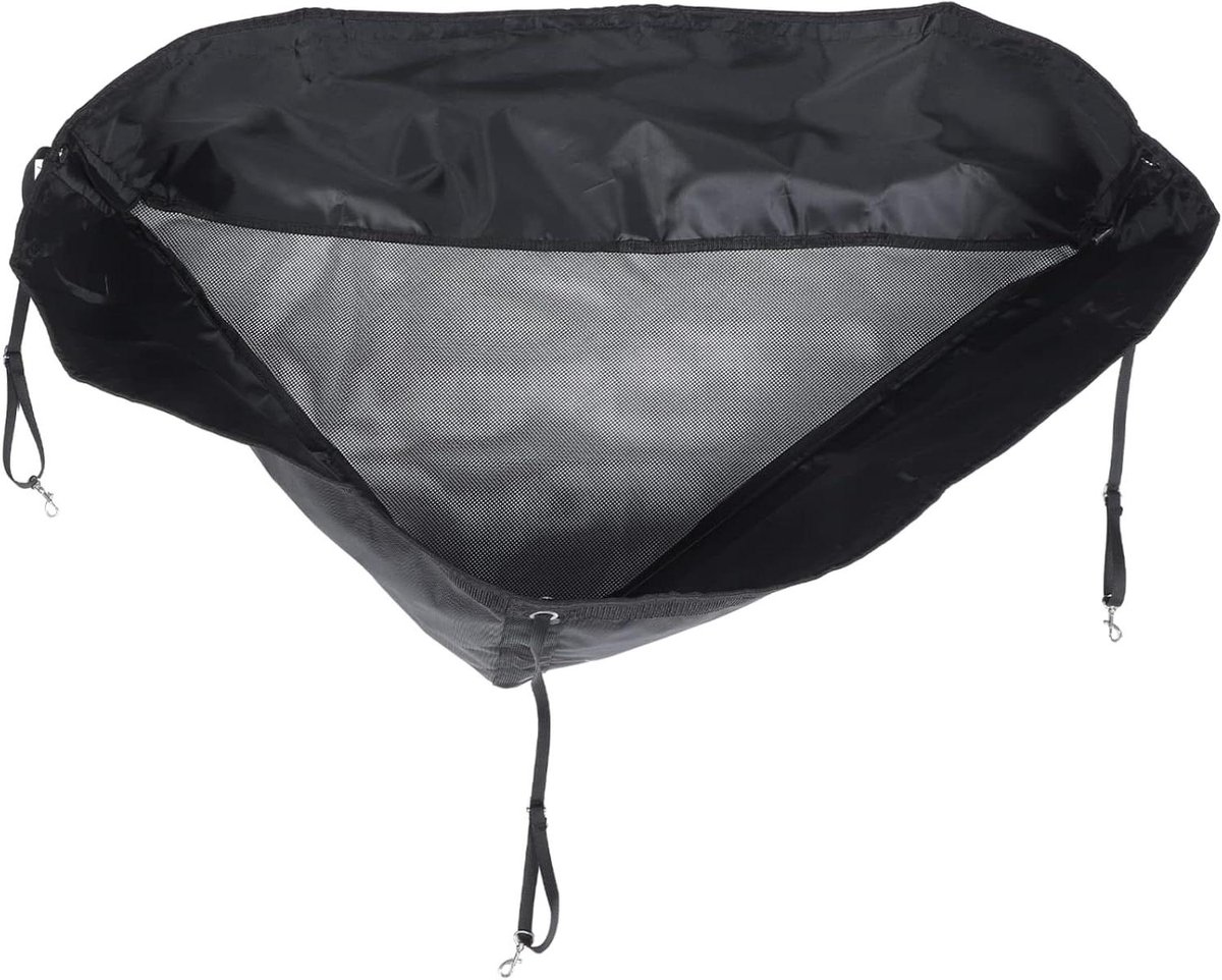 Hooibaal Net - Voerzak Paard - Paarden Voeren - Grote Capaciteit - 85 cm - Zwart