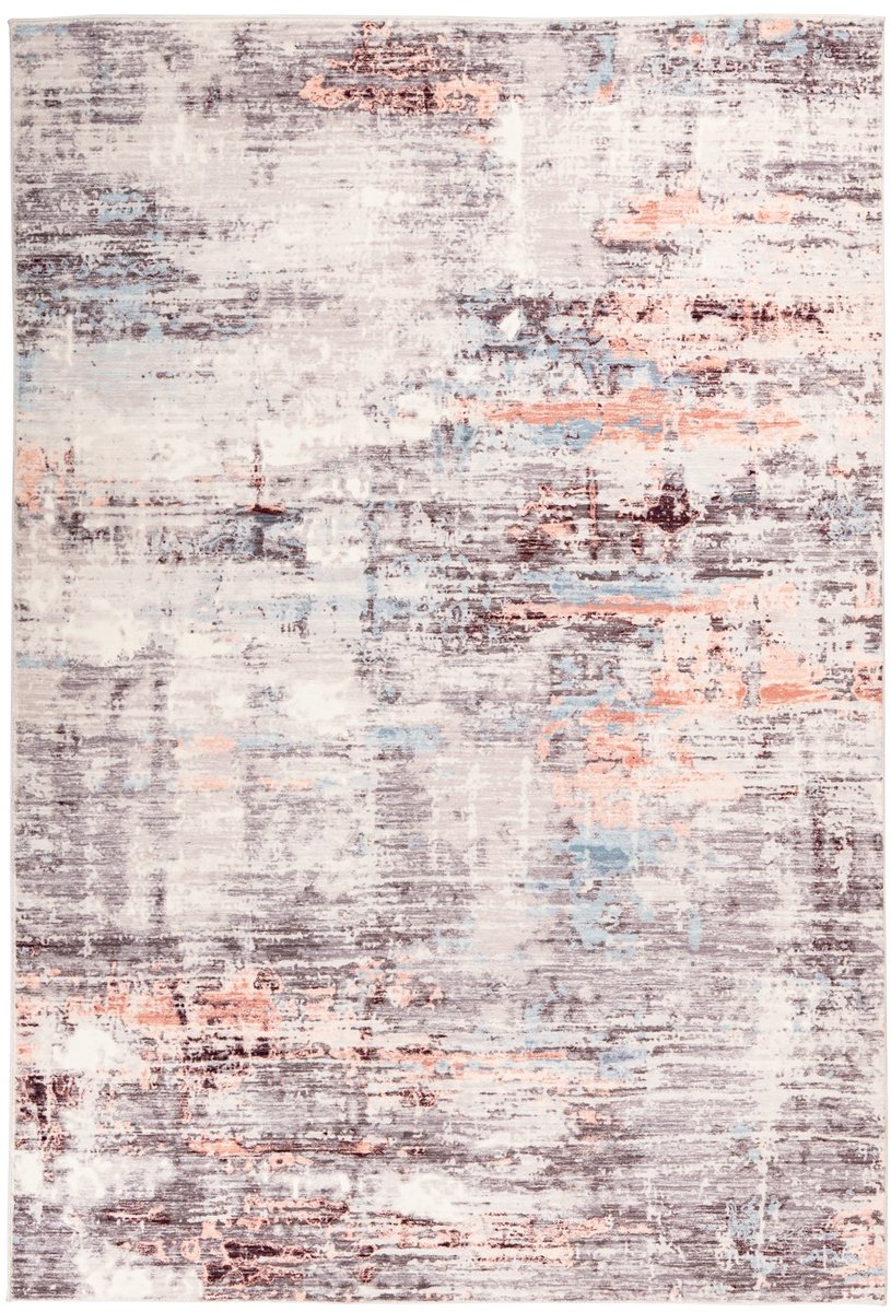 Padiro laagpolig vloerkleed 120 x 170 cm - meerkleurig - vintage patroon - geschikt voor vloerverwarming - van polyester