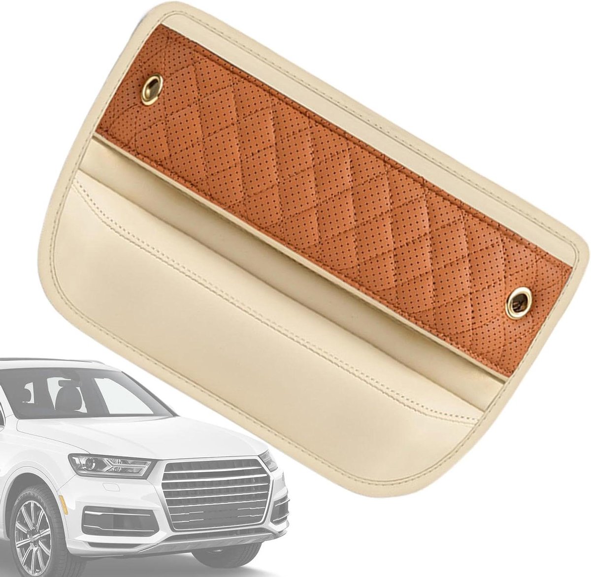 Autostoel Opberger - Autostoel Organizer - Auto Interieur Opruimen - Extra Opbergruimte - 30x20x4 cm - Zwart