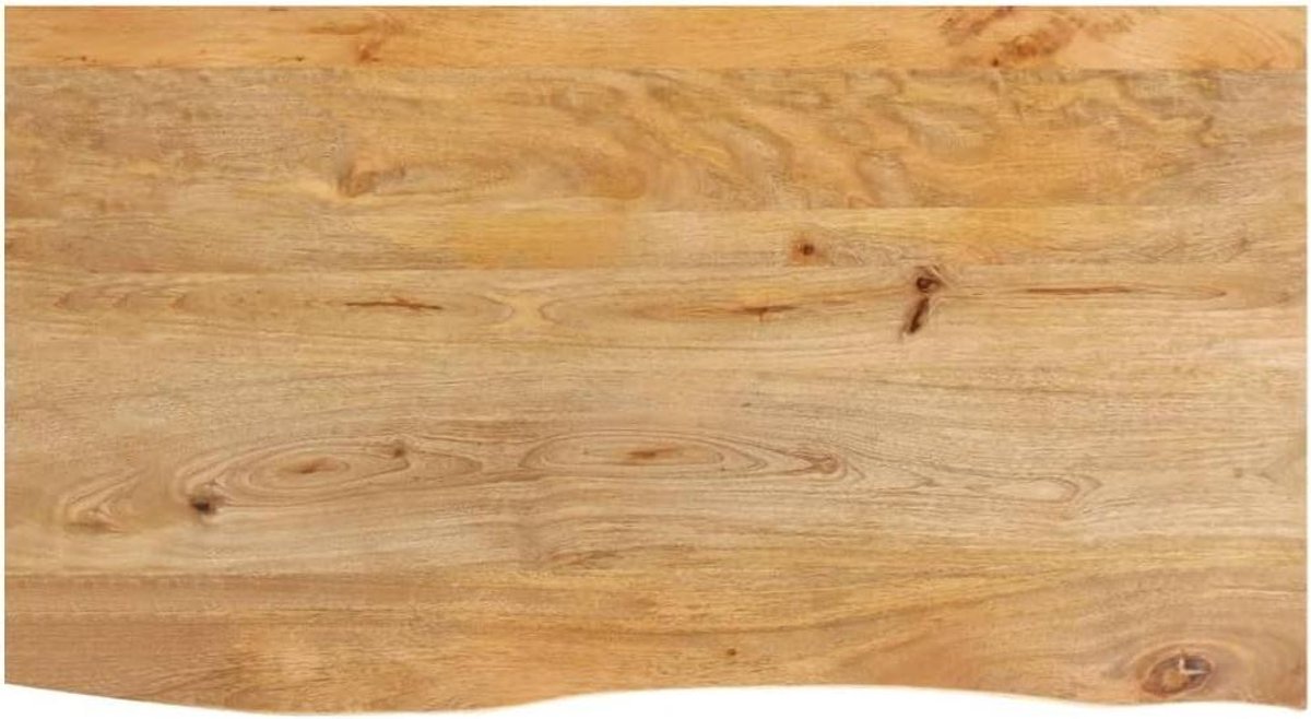 Houten Tafelblad - Tafelblad Vervanging - Tafel Opknappen - Natuurlijke Rand - 120x60x3.8 cm - Bruin