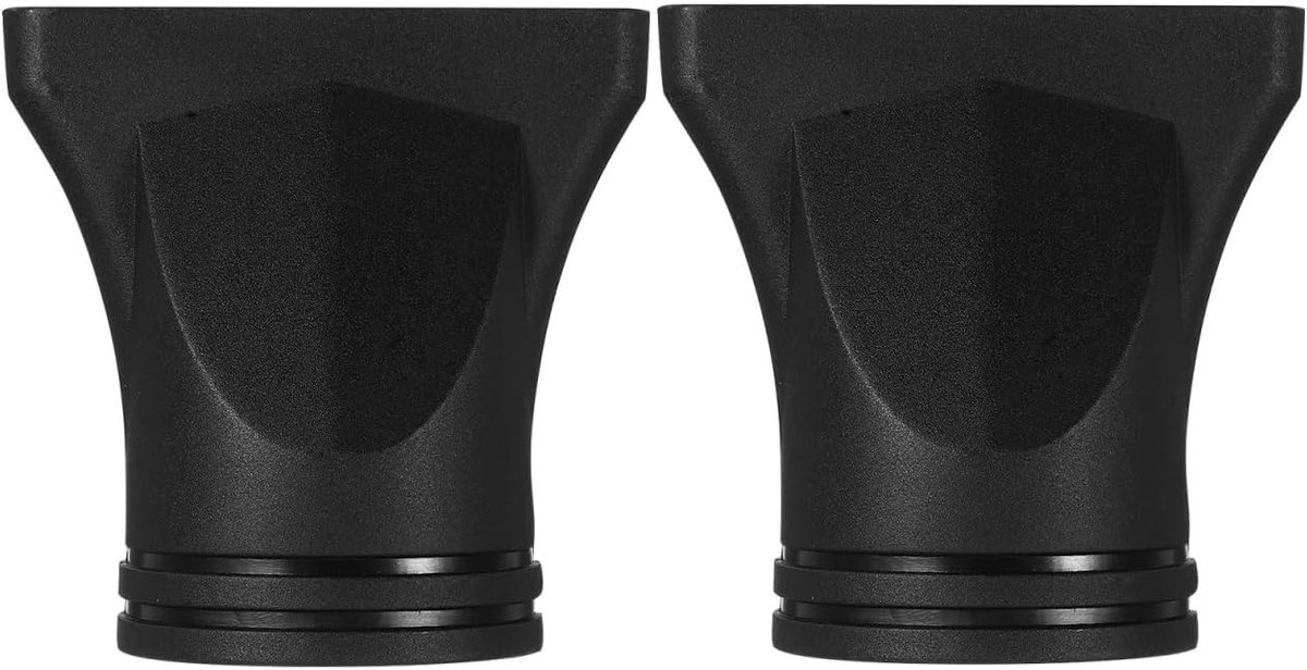 Haardroger Mondstuk - Zwart - 7,6 x 7,5 x 5,2 cm - Kunststof Diffuser Opzetstuk - Voor Professioneel Gebruik