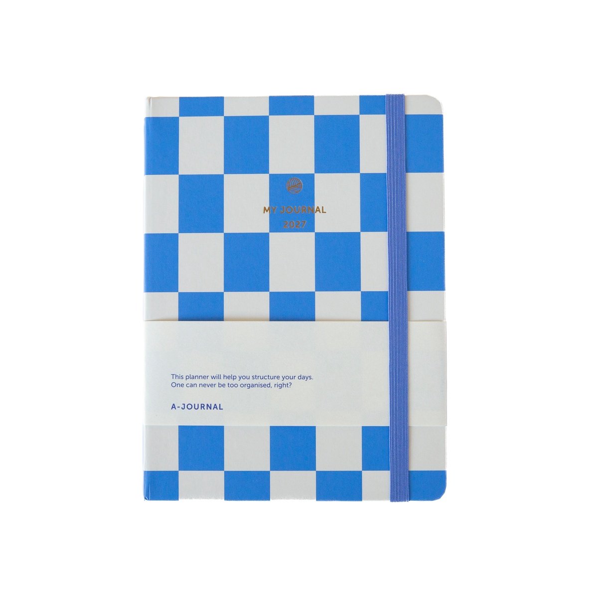 My Journal Agenda 2027 - Blauw geruit
