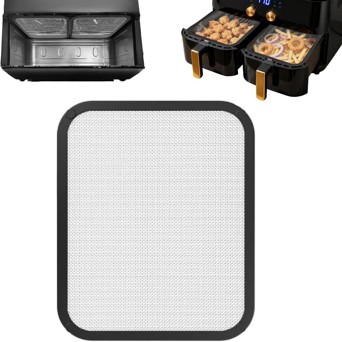 Splash guard voor airfryer 8.5 l/10 l, roest- en corrosiebestendig, hittebestendig tot 230 °C, ideaal voor veilig frituren en eenvoudig schoonmaken