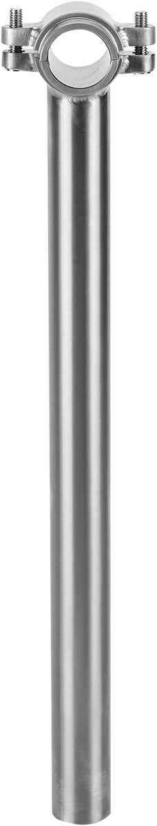 Fiets Zadelpen - Titanium Seatpost - Wegfietsen - Gr9 Titanium Legering - 27.2mm x 350mm - Zilver