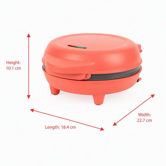 Giles & Posner Bubble Waffle Maker, 18 cm, 750 W van Giles & Posner — afbeelding 2