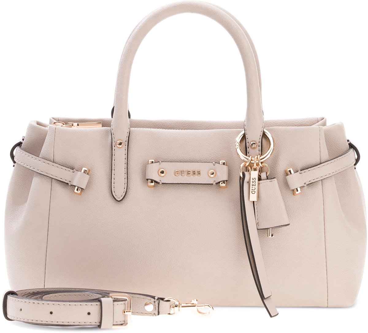 GUESS schoudertas handtas Dorothy Girlfriend Satchel Bone beige