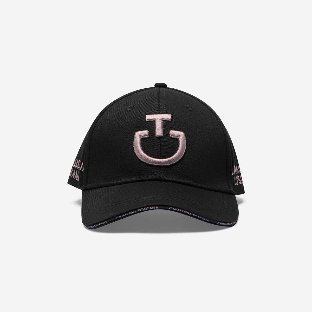 Cavalleria Toscana CT Cap katoenen pet Zwart/Cipria