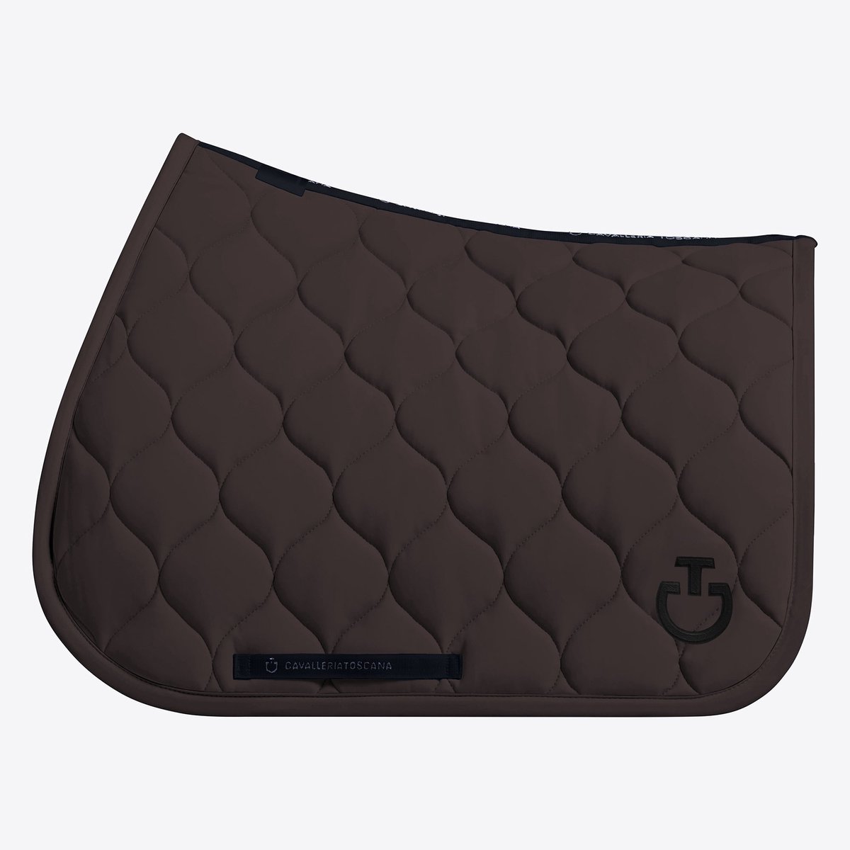Cavalleria Toscana New Circular Quilted Jersey Zadeldek Jumping Full Espresso