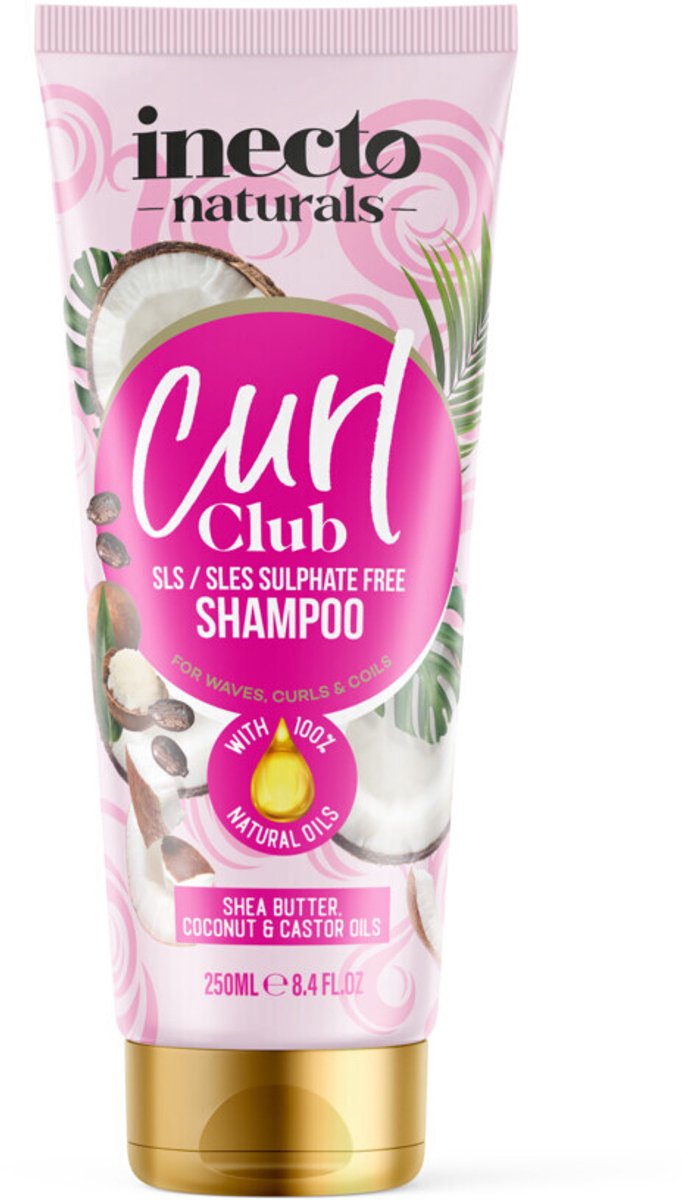 Inecto Curl Club Defining Cream Shea Butter Coconut Castor Oil - 200 ml